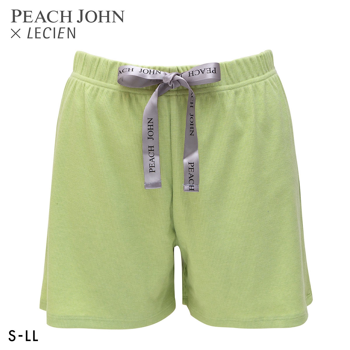 ルシアン PEACH JOHN×LECIEN ルームパンツ ショートパンツ NEW BASICタイプ LECIEN ティーン 部屋着 ピーチジョン コラボ PJ パンツ(PS-ピスタチオ-S)