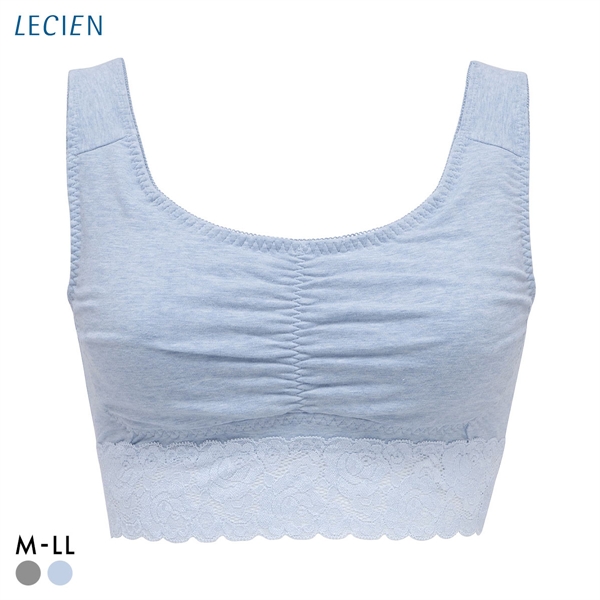 ルシアン LECIEN ナイトサポート ブラ 裏パイルタイプ 就寝用 ハーフトップ ノンワイヤー ナイトブラ M L LL 単品