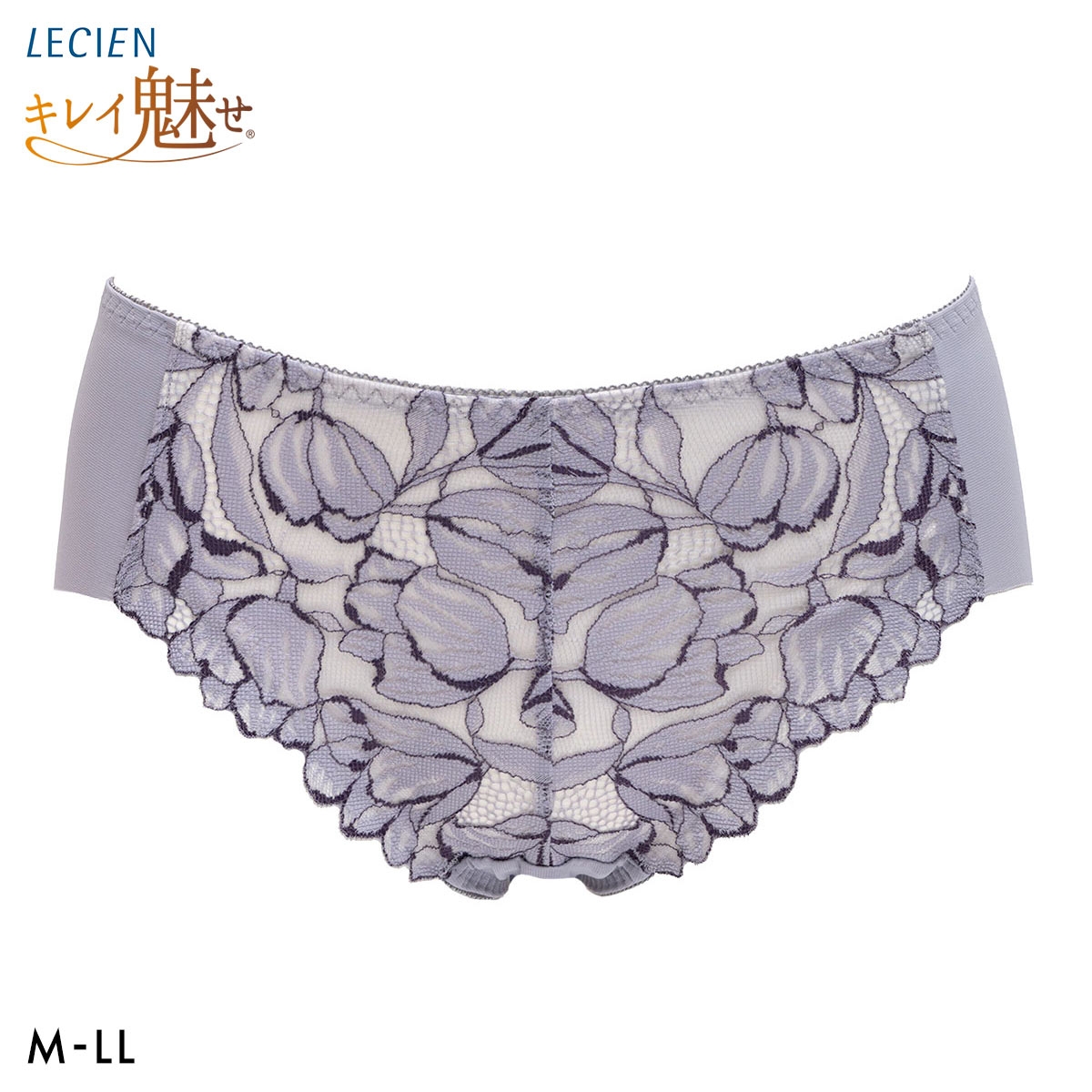ルシアン キレイ魅せ 美背中メイクブラ ショーツ スタンダード M L LL 単品 下着 LECIEN(GY-グレー-M)