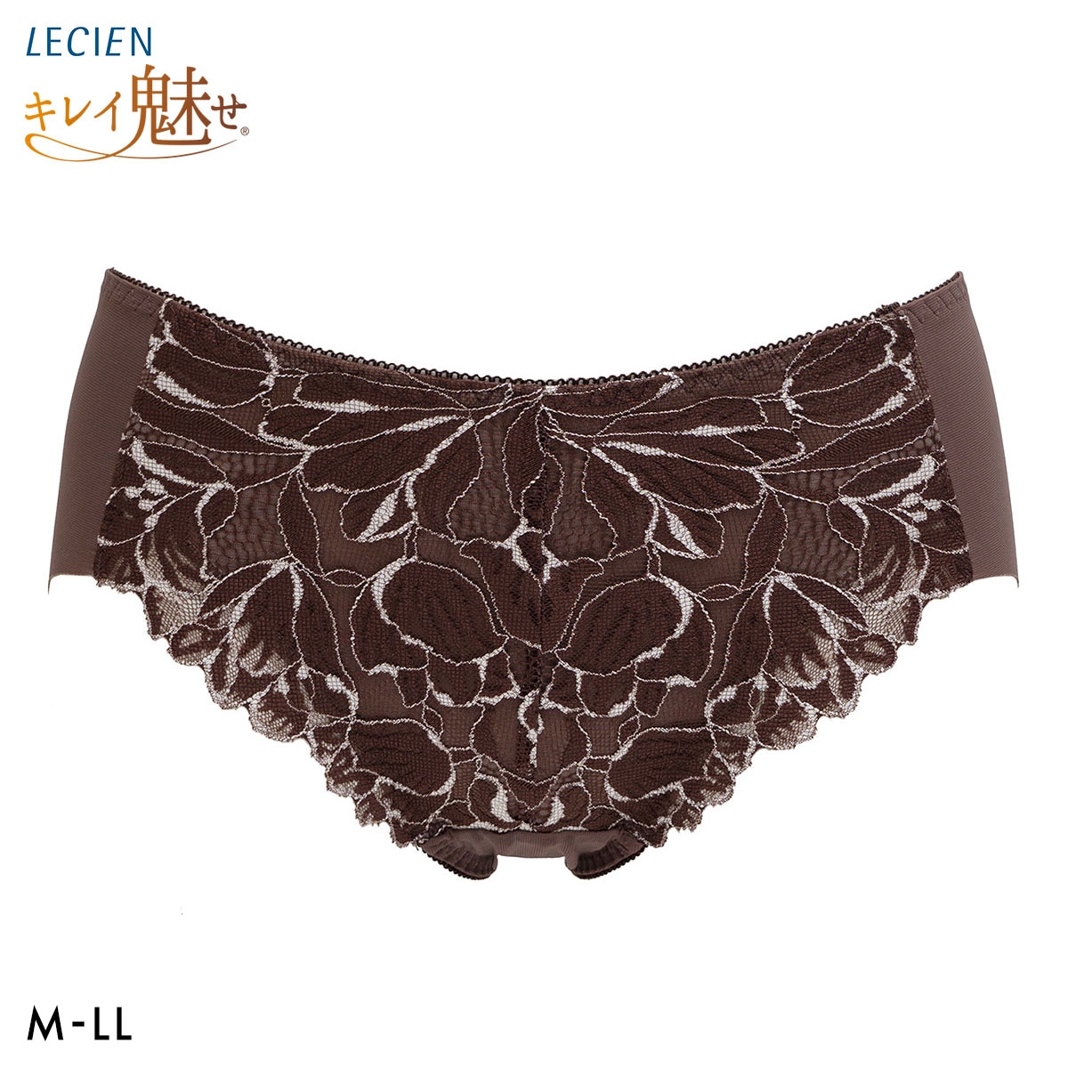 ルシアン キレイ魅せ 美背中メイクブラ ショーツ スタンダード M L LL 単品 下着 LECIEN(CHO-チョコレート-M)