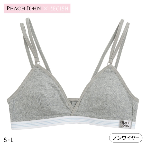 ルシアン PEACH JOHN×LECIEN 三角ブラ ノンワイヤーブラ 無地 NEW BASIC LECIEN ティーン ワイヤーなし ピーチジョン PJコラボ 下着