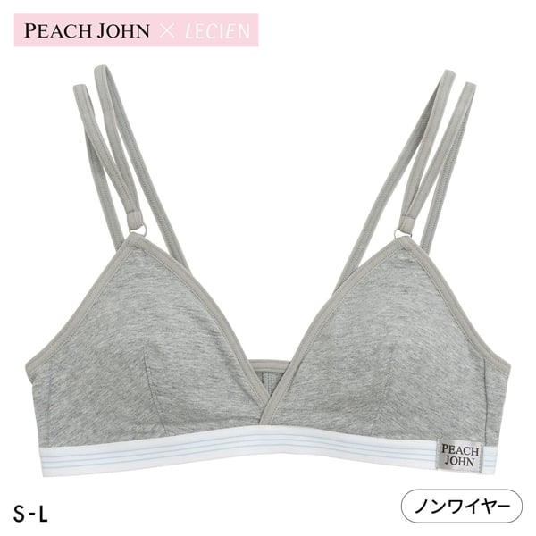 ルシアン PEACH JOHN×LECIEN 三角ブラ ノンワイヤーブラ 無地 NEW BASIC LECIEN ティーン ワイヤーなし ピーチジョン PJコラボ 下着