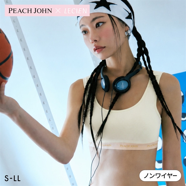 ルシアン PEACH JOHN×LECIEN ハーフトップ SPORTSタイプ スポブラ スポーツブラ LECIEN ティーン ピーチジョン PJコラボ 下着