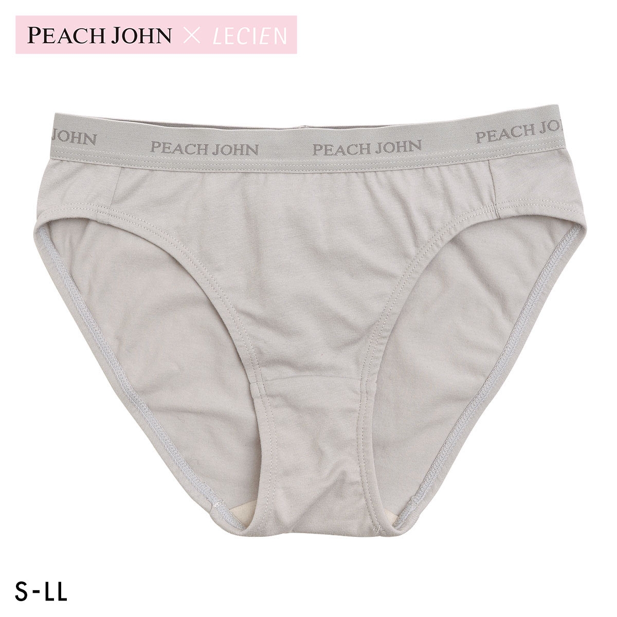 ルシアン PEACH JOHN×LECIEN ペアショーツ CASUALタイプ ティーン ピーチジョン PJコラボ パンツ ノーマルショーツ 下着(GY-グレー-S)