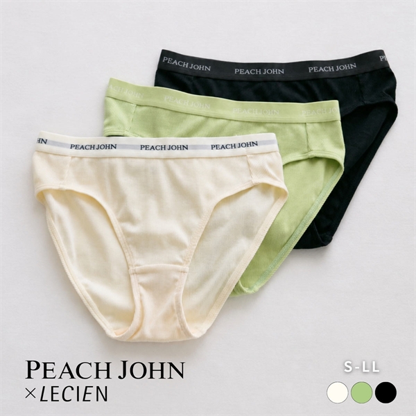 ルシアン PEACH JOHN×LECIEN ショーツ NEW BASICタイプ リブ ティーン ピーチジョン PJコラボ パンツ ノーマルショーツ LECIEN