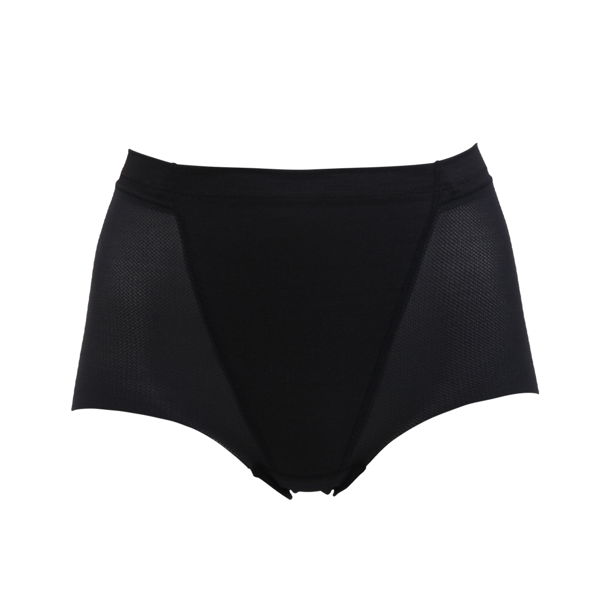 ルシアン LECIEN アンチェンジ Unchange 小腹押さえパンツ さわやかメッシュ ショート丈 補正 ソフト(BK-ブラック-M)