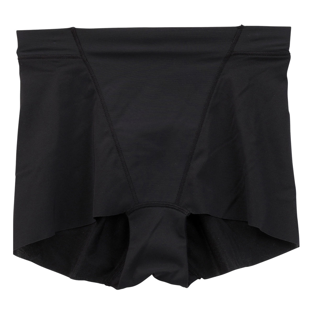 ルシアン LECIEN アンチェンジ Unchange あったか 小腹押さえ パンツ ショート丈 裏パイル 補正下着 ガードル ソフト M･L･LL(BK-ブラック-M)