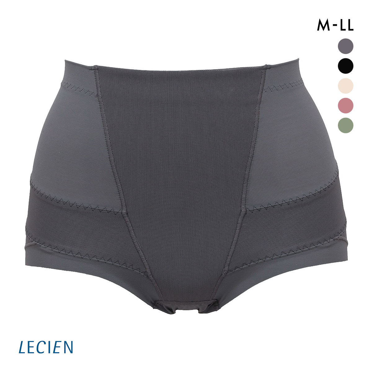 ルシアン LECIEN はいて実感 下半身のお悩み解決 骨盤パンツ ガードル ショート 補正下着 ソフト M･L･LL(GY-グレー-M)