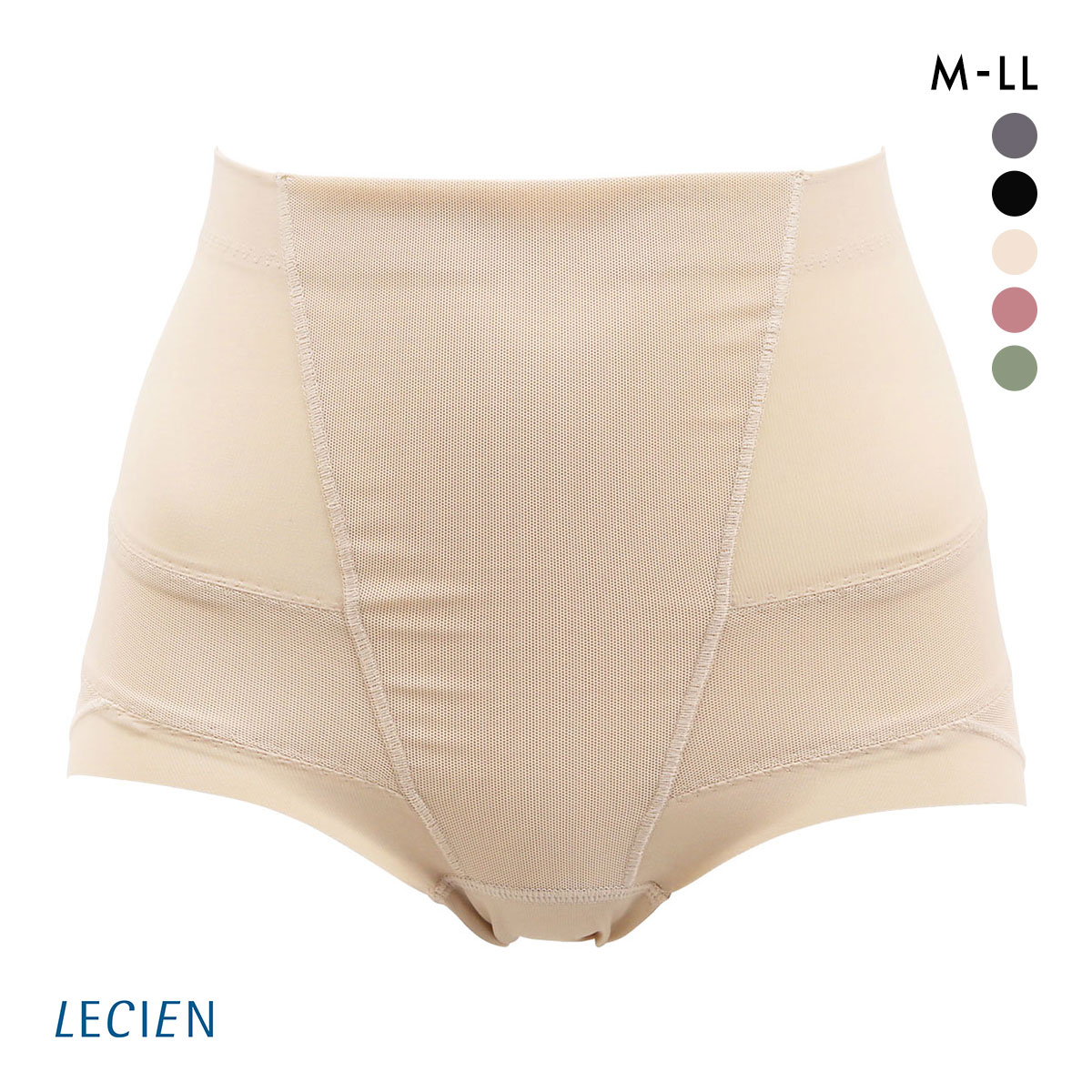 ルシアン LECIEN はいて実感 下半身のお悩み解決 骨盤パンツ ガードル ショート 補正下着 ソフト M･L･LL(BE-ベージュ-M)