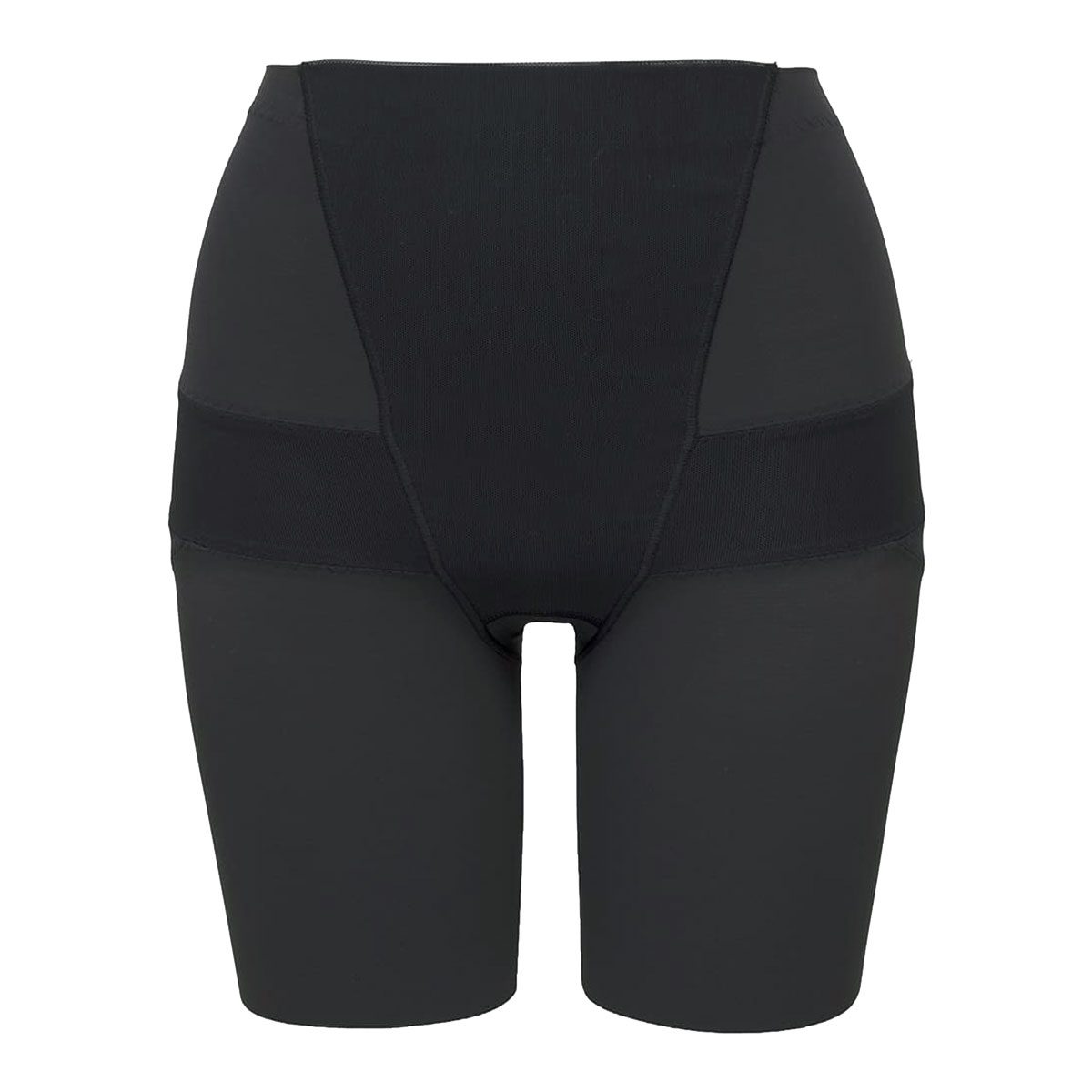 ルシアン LECIEN はいて実感 下半身のお悩み解決 骨盤パンツ ガードル セミロング 補正下着 ソフト 骨盤 引き締め M･L･LL(BK-ブラック-M)