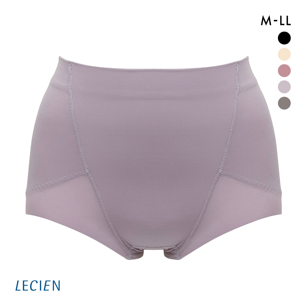 ルシアン LECIEN はっきり上げ尻 パンツ ショート丈 ヒップアップ ガードル M･L･LL 補正 ソフト(PGY-パープルグレー-M)
