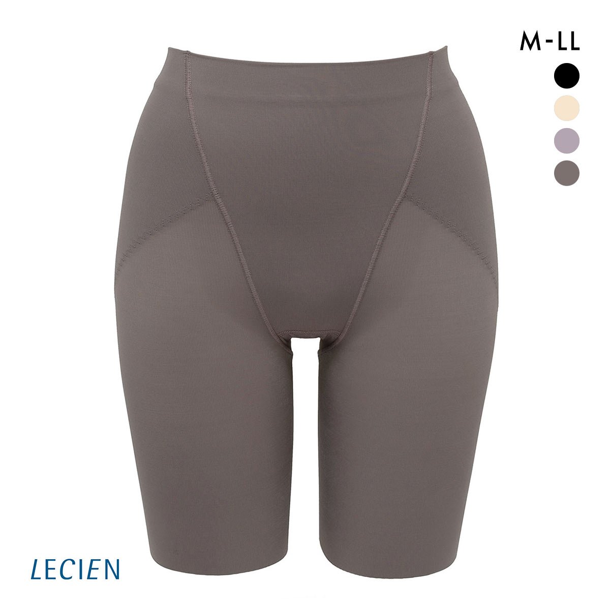 ルシアン LECIEN はっきり上げ尻 パンツ ロング丈 ヒップアップ ガードル M･L･LL 補正 ソフト(BR-ブラウン-M)