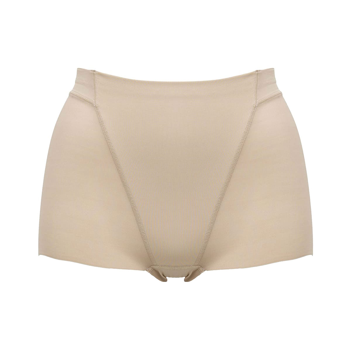 ルシアン LECIEN あったか 小腹押さえパンツ ショート丈 ぽっこりお腹を押さえる 補正下着 ガードル(BE-ベージュ-M)