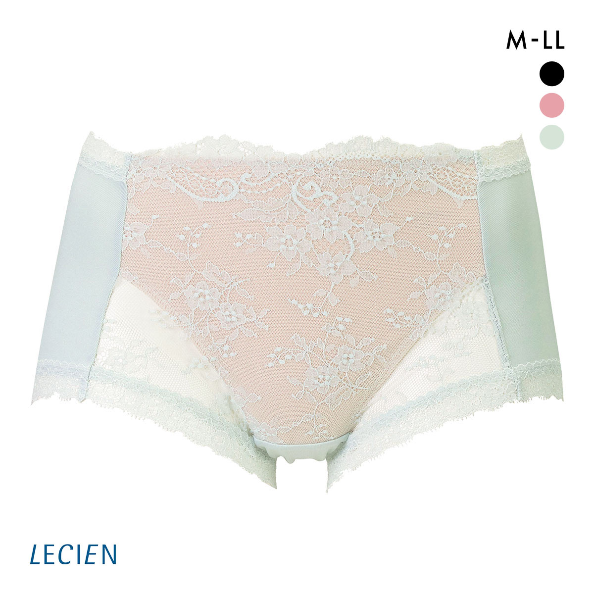 ルシアン メイクキープボトム ショート丈 ガードル ショーツ LECIEN  MAKE KEEP M L LL(GR-グリーン-M)