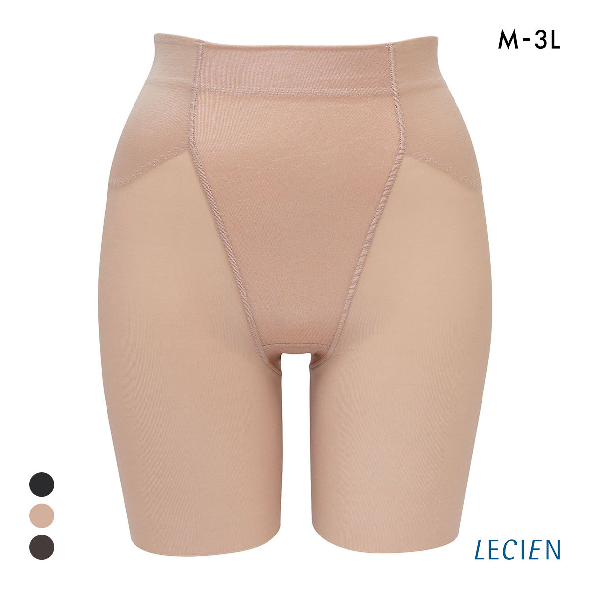 ルシアン はいて実感 下半身のお悩み解決 浮き輪肉撃退 ガードル パンツ M･L･LL ロング丈 補正下着 ソフト LECIEN(OC-オークル-M)