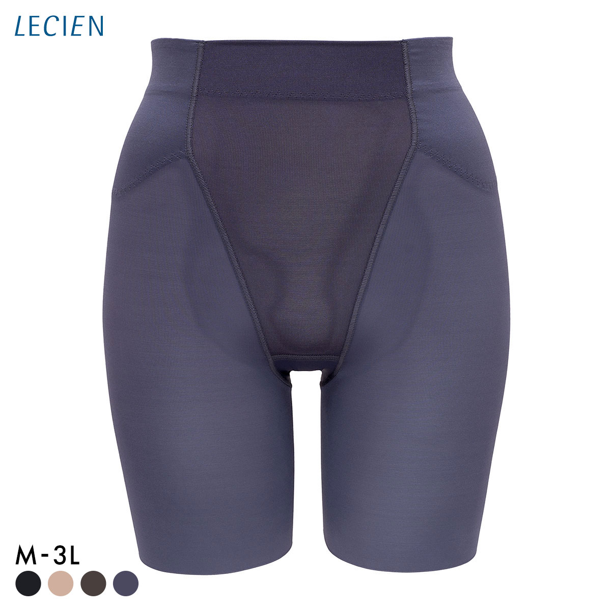ルシアン はいて実感 下半身のお悩み解決 浮き輪肉撃退 ガードル パンツ M･L･LL ロング丈 補正下着 ソフト LECIEN(GY-グレー-M)