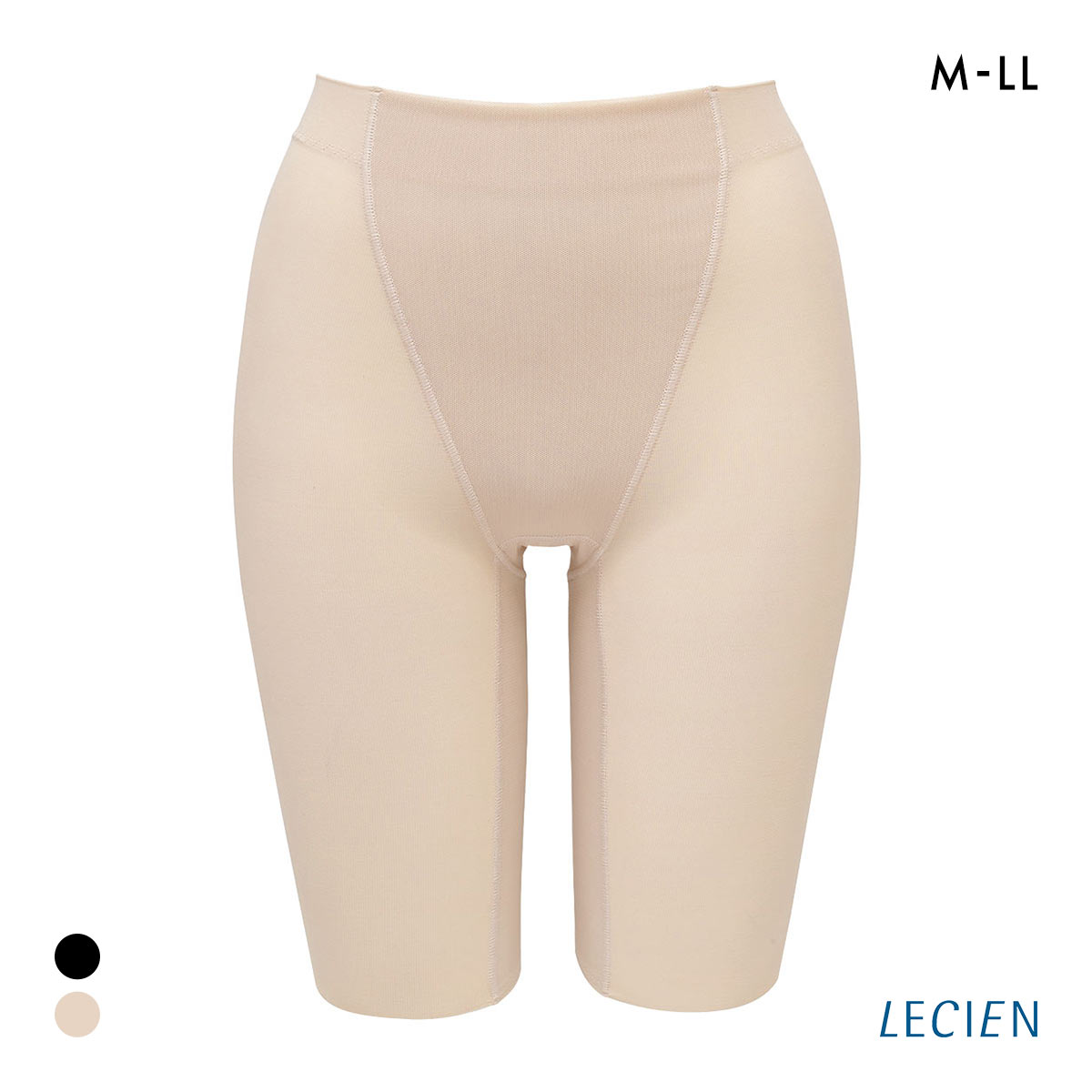 ルシアン はいて実感 下半身のお悩み解決 太ももスリムパンツ ももほっそりパンツ ガードル ロング丈 補正下着 M･L･LL LECIEN(LBE-薄ベージュ-M)