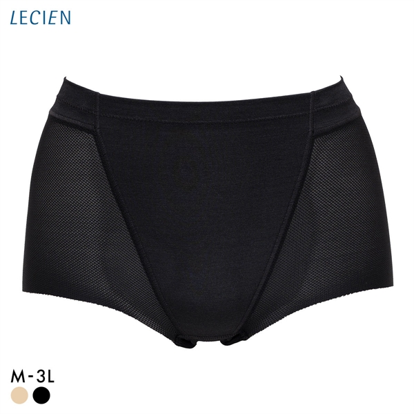 ルシアン LECIEN 小腹押さえパンツ 涼しいメッシュ ショート丈 吸汗速乾 ガードル ショーツ お腹押さえ 補正 ソフト 下半身のお悩み解決
