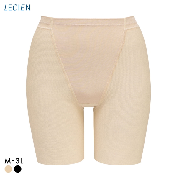 ルシアン LECIEN 小腹押さえパンツ 涼しいメッシュ ロング丈 吸汗速乾 ガードル ショーツ お腹押さえ 補正 ソフト 下半身のお悩み解決
