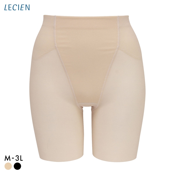 ルシアン はいて実感 下半身のお悩み解決 浮き輪肉撃退 パンツ メッシュ 吸汗速乾 ガードル M･L･LL･3L ロング丈 補正下着 LECIEN