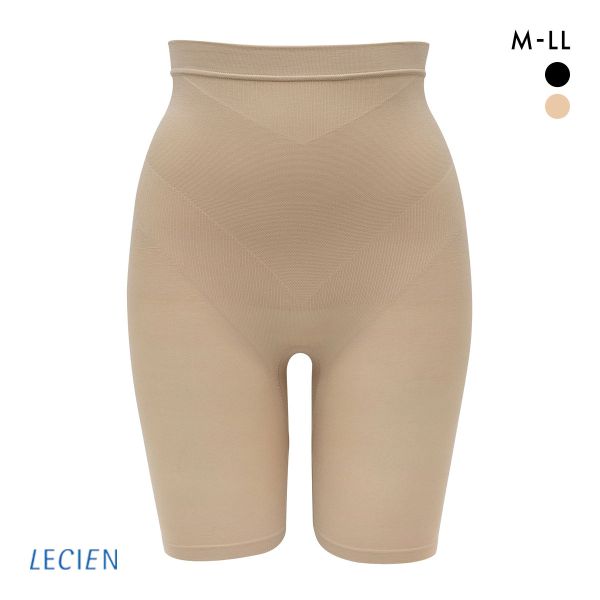 ルシアン LECIEN PowerShape ハイウエストボトム 細くみせるインナー BodyLiner 5分丈 M L LL 成型