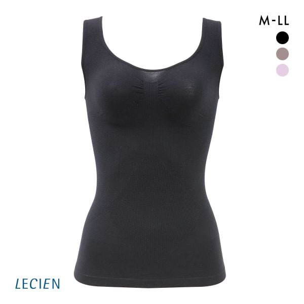 ルシアン 細くみせるインナー パワーシェイプ　タンクトップ インナー M L LL シェイパー 裏パイル 成型 LECIEN PowerShape