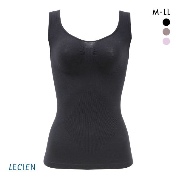 ルシアン 細くみせるインナー パワーシェイプ　タンクトップ インナー M L LL シェイパー 裏パイル 成型 LECIEN PowerShape