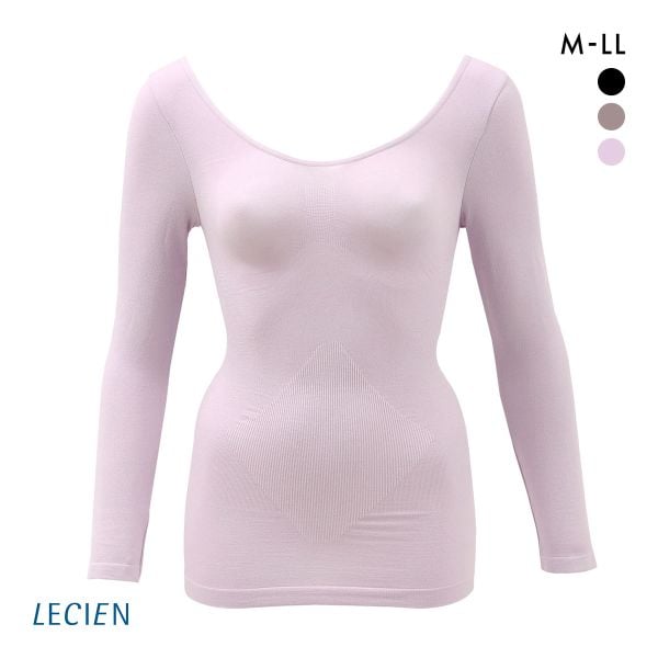 ルシアン 細くみせるインナー 長袖 インナー M L LL シェイパー 裏パイル 成型 LECIEN PowerShape