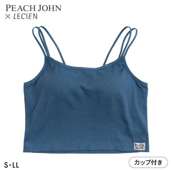 ルシアン PEACH JOHN×LECIEN カップ付きクロップドキャミ リブインナー NEW BASICタイプ LECIEN ティーン ピーチジョン PJコラボ