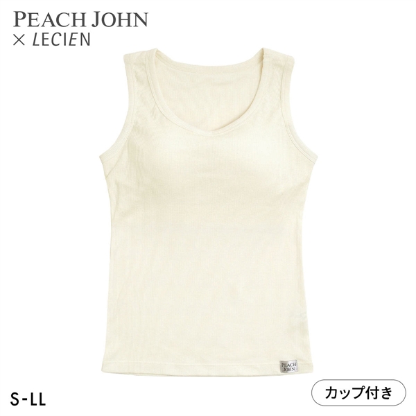 ルシアン PEACH JOHN×LECIEN カップ付きタンク リブインナー NEW BASICタイプ LECIEN ティーン ピーチジョン PJコラボ