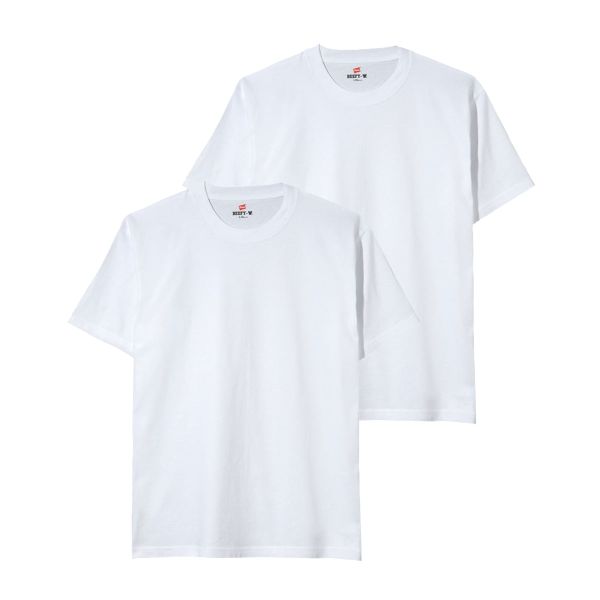 ヘインズ Hanes ビーフィー BEEFY-T 2P ショートスリーブ クルーネックTシャツ 2枚組 H5180-2 ヘビーウェイト 白T