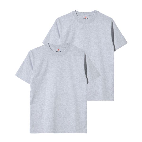 ヘインズ Hanes ビーフィー BEEFY-T 2P ショートスリーブ クルーネックTシャツ 2枚組 H5180-2 ヘビーウェイト 白T