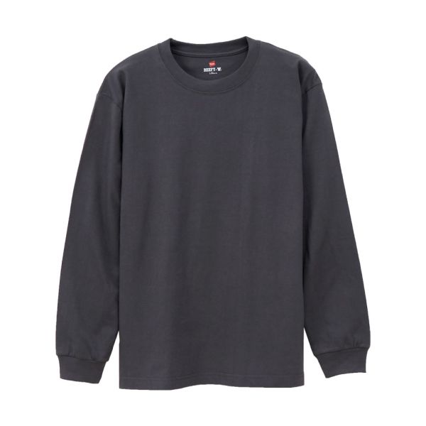 ヘインズ Hanes ビーフィー BEEFY-T クルーネック ロングスリーブ  Tシャツ 長袖 インナー H5186 ヘビーウェイト 白T