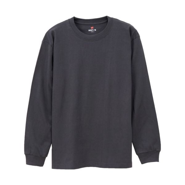 ヘインズ Hanes ビーフィー BEEFY-T クルーネック ロングスリーブ  Tシャツ 長袖 インナー H5186 ヘビーウェイト 白T