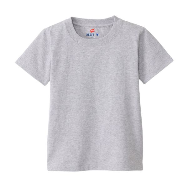 ヘインズ Hanes ビーフィー BEEFY-T キッズ ジュニア ショートスリーブ クルーネック Tシャツ 子供 男児 女児 H5380 ヘビーウェイト 白T