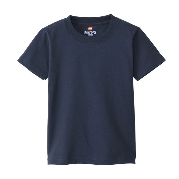 ヘインズ Hanes ビーフィー BEEFY-T キッズ ジュニア ショートスリーブ クルーネック Tシャツ 子供 男児 女児 H5380 ヘビーウェイト 白T