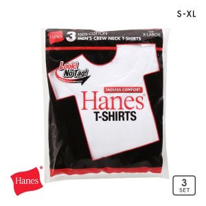 ヘインズ Hanes 赤ラベル 3PクルーネックTシャツ HM2135G パックT