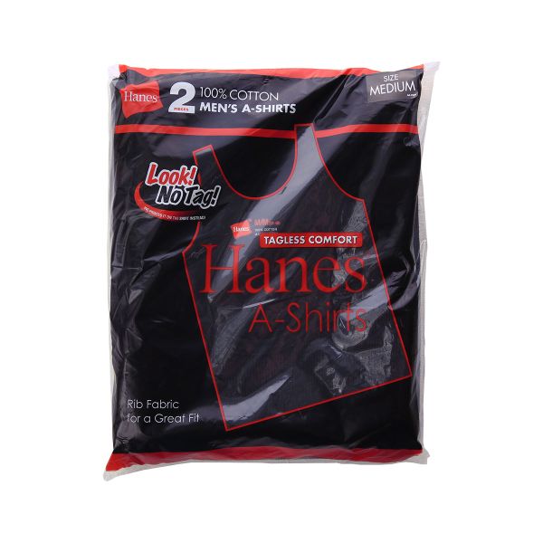 ヘインズ Hanes 2P Aシャツ コットンリブタンクトップ HM2-K701 パックT
