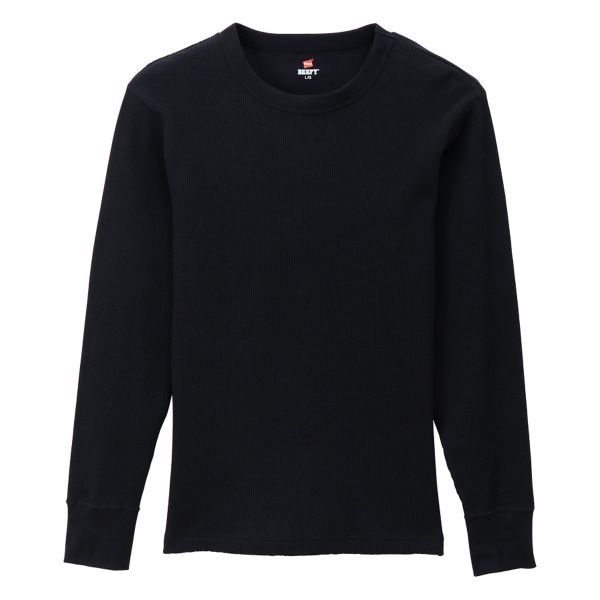ヘインズ Hanes BEEFY サーマル 長袖 シャツ クルーネック ロングスリーブ Tシャツ メンズ