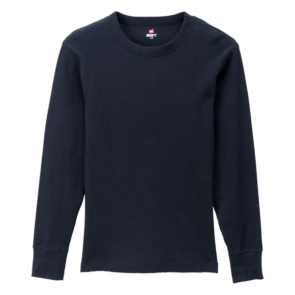 ヘインズ Hanes BEEFY サーマル 長袖 シャツ クルーネック ロングスリーブ Tシャツ メンズ
