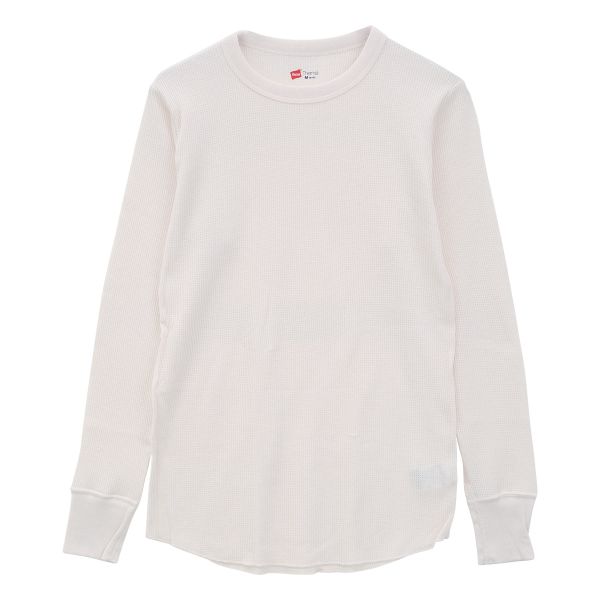 ヘインズ Hanes サーマル 長袖 シャツ クルーネック ロングスリーブ Tシャツ メンズ
