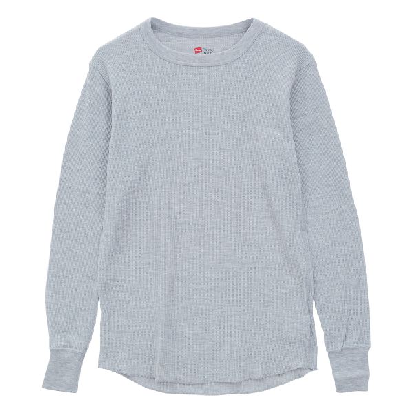 ヘインズ Hanes サーマル 長袖 シャツ クルーネック ロングスリーブ Tシャツ メンズ