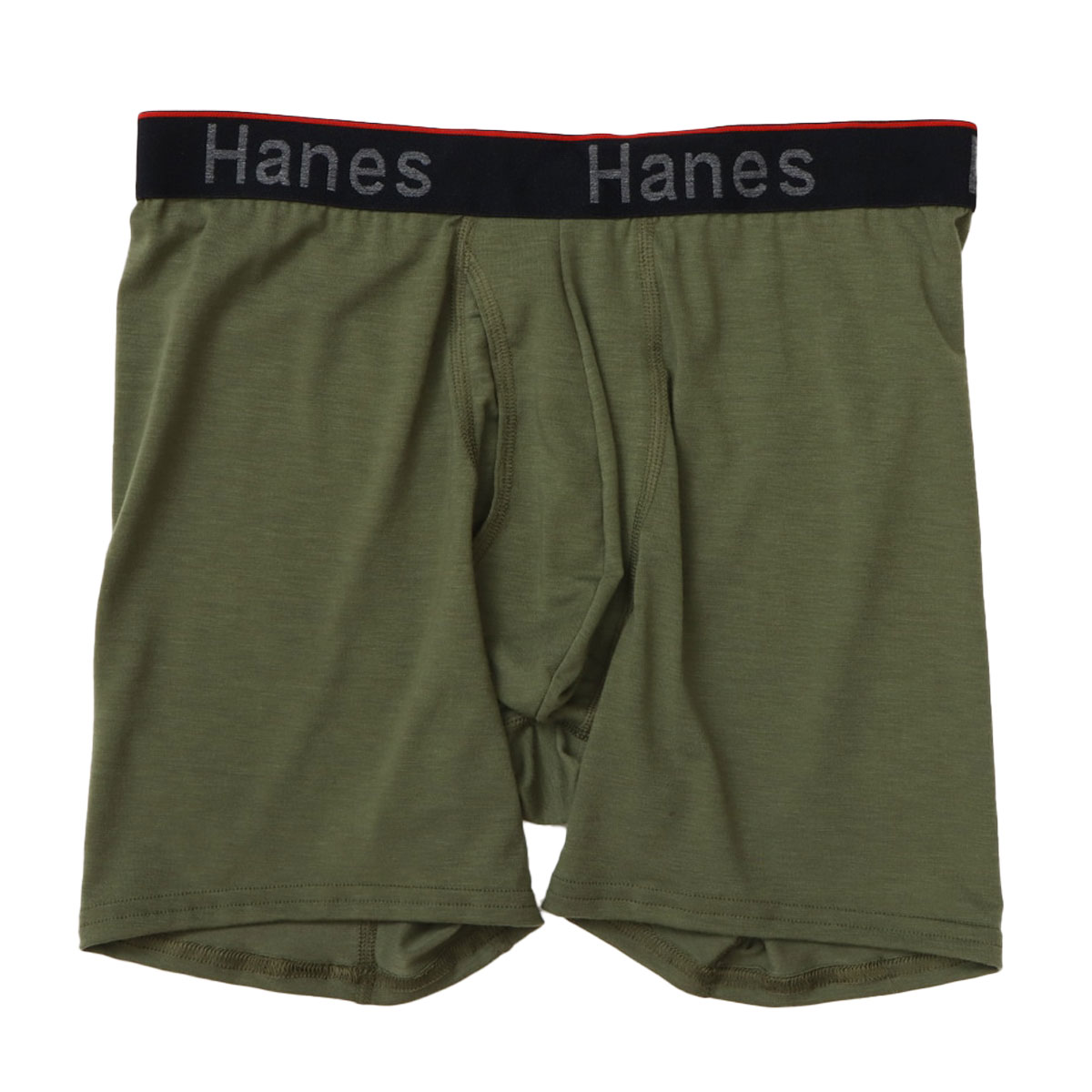 ヘインズ Hanes Comfort Flex Fit Total Support Pouch ボクサーパンツ メンズ アンダーウェア 前開き HM6EW101(KH-カーキ-M)