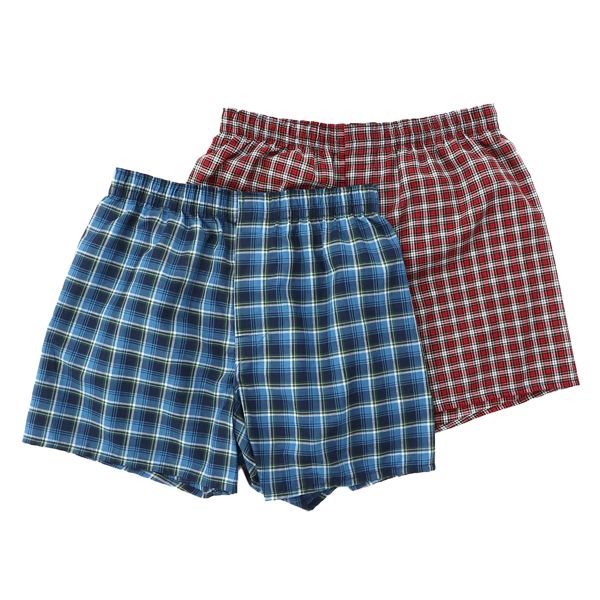 ヘインズ Hanes 2P ウーブントランクス 2枚組 メンズ アンダーウェア 抗菌防臭 HM8ET701