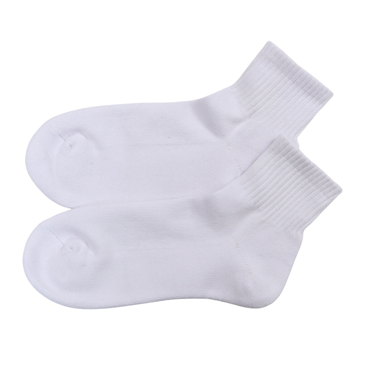 ヘインズ Hanes ビーフィー BEEFY クォーターレングス ソックス 2足組 メンズ ハーフパイル  HMSBW201(WH-ホワイト-25-27cm)