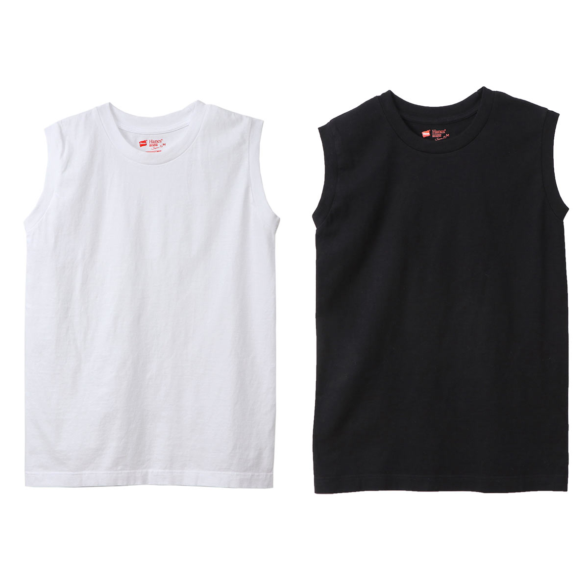 ヘインズ Hanes Japan Fit for HER タンクトップ インナー レディース クルーネック 2枚組 HW5327 スリーブレス(Set-M)