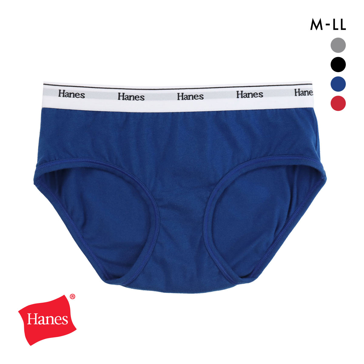 ヘインズ オリジナルス ショーツ コットンストレッチ レディース HW6EB301 スタンダード ペアショーツ Hanes originals(BU-ブルー-M)