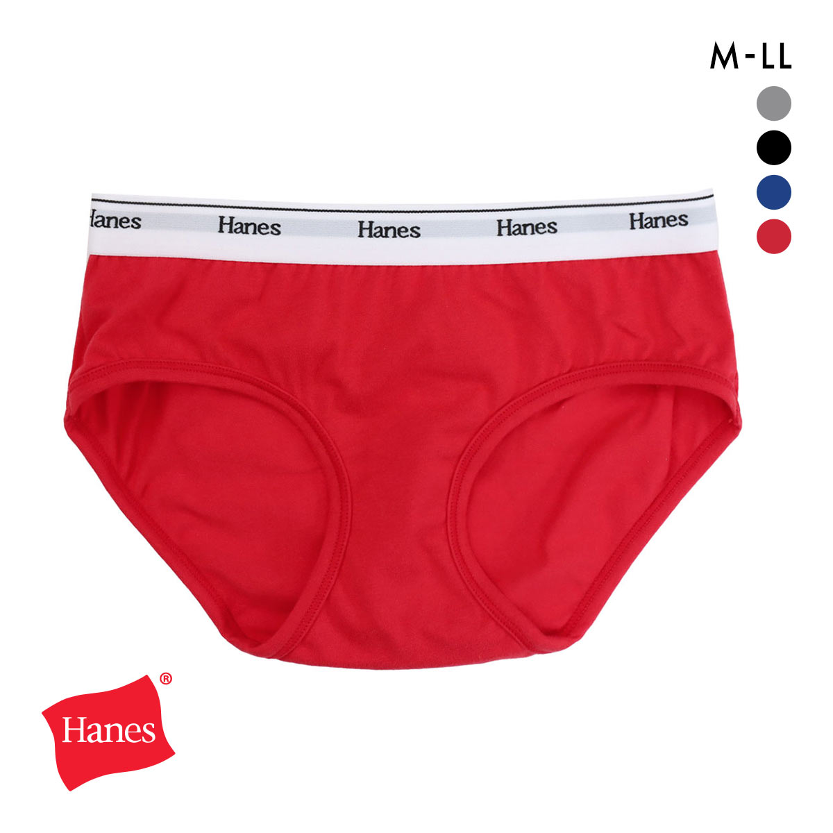 ヘインズ オリジナルス ショーツ コットンストレッチ レディース HW6EB301 スタンダード ペアショーツ Hanes originals(RE-レッド-M)