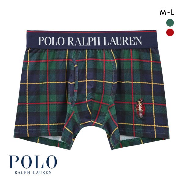 ポロ ラルフ ローレン Red Toggle Holiday Bear ボクサーパンツ 前あき メンズ アンダーウェア POLO RALPH LAUREN
