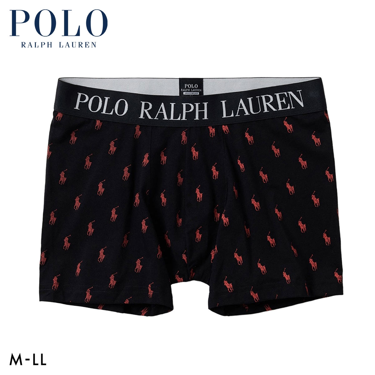 ポロ ラルフ ローレン ボクサーパンツ メンズ アンダーウェア POLO RALPH LAUREN 前とじ(BK2-ブラック2-M)